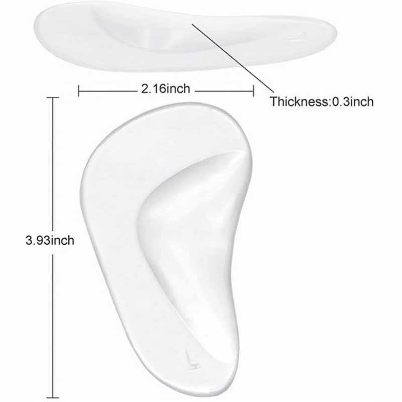 2Pcs- Pair Of Silicone Orthotic Insole