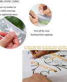 Window Glass Wallpaper Sticker Florals Fancy Pattern