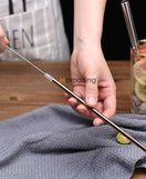 5 Pcs Steel Straws Set Reusable