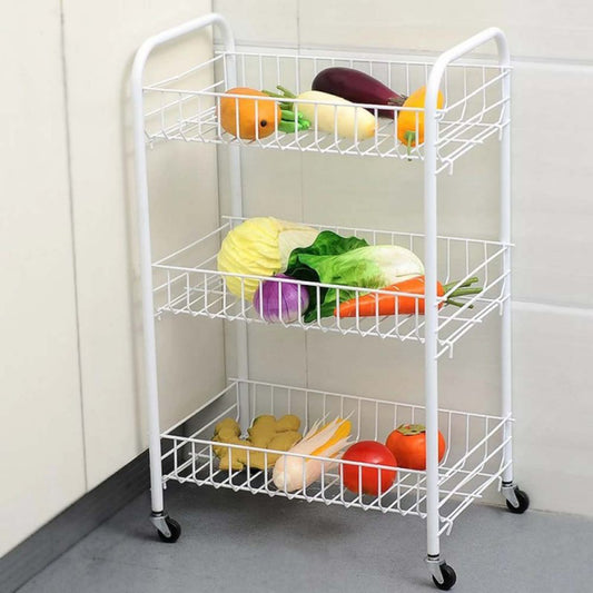 3-Tier Removable Storage Trolley Rack