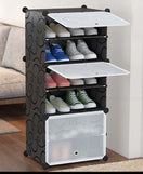 6 Layer Shoe Rack With Transparent Doors