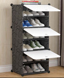 6 Layer Shoe Rack With Transparent Doors