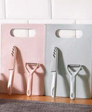 3 in 1 Fruit Knife Peeler & Cutting Board Set