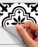 12 Pcs Tile Stickers Self Adhesive Black & White