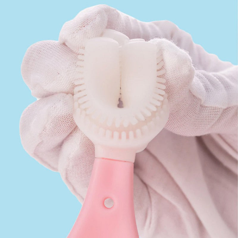 Silicone Baby Toothbrush U Shaped 360 Degree