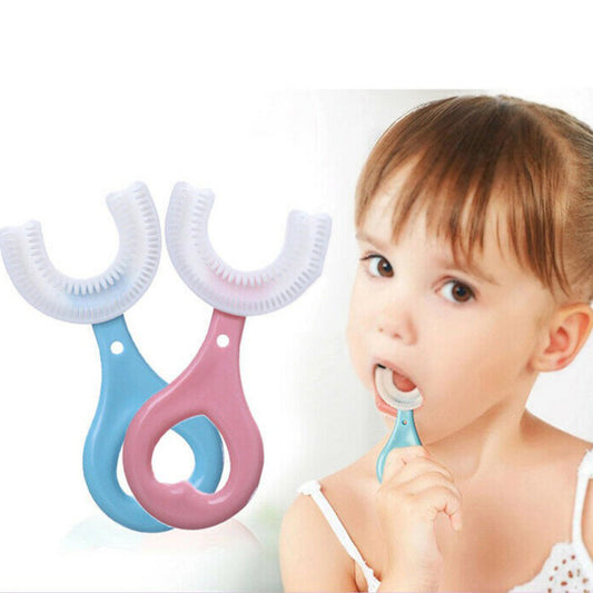 Silicone Baby Toothbrush U Shaped 360 Degree