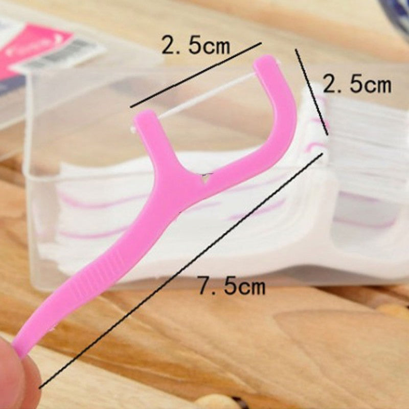 30Pcs Dental Floss With Toothpick