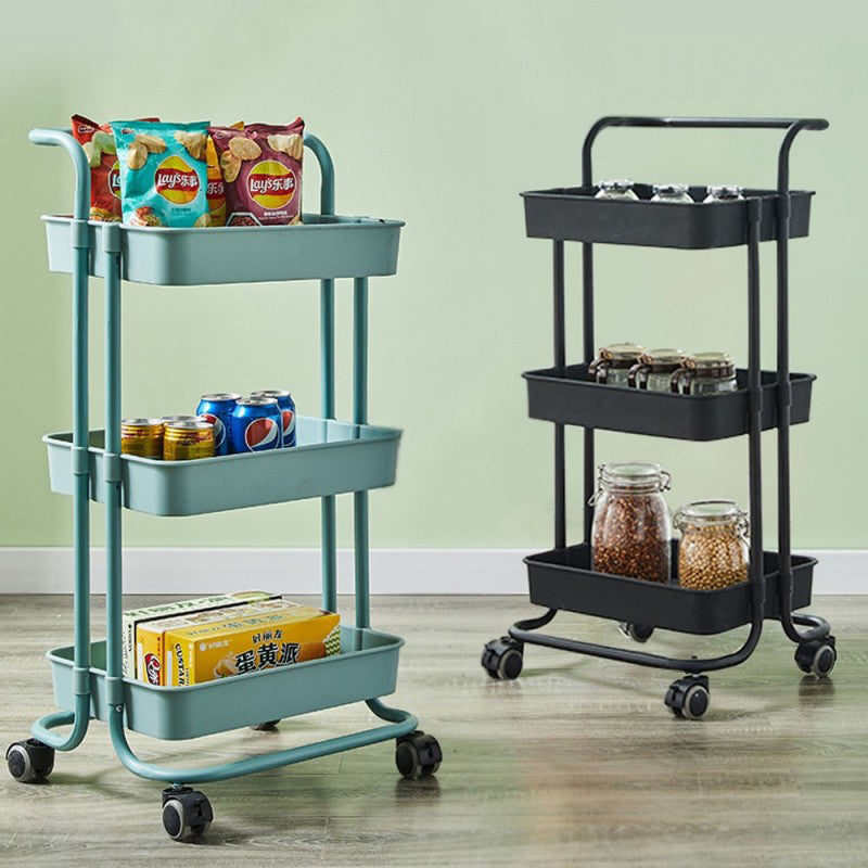 3 Tier Trolley Storage Rack With Wheel