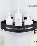 Bathroom Corner Shelf Organizer With Hook