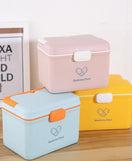 First Aid Medicine Storage Box Double Layer