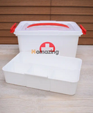 First Aid Medicine Storage Box Two Layers