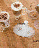 Coffee Stencil Template Set Pack Of 16Pcs