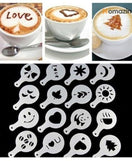 Coffee Stencil Template Set Pack Of 16Pcs