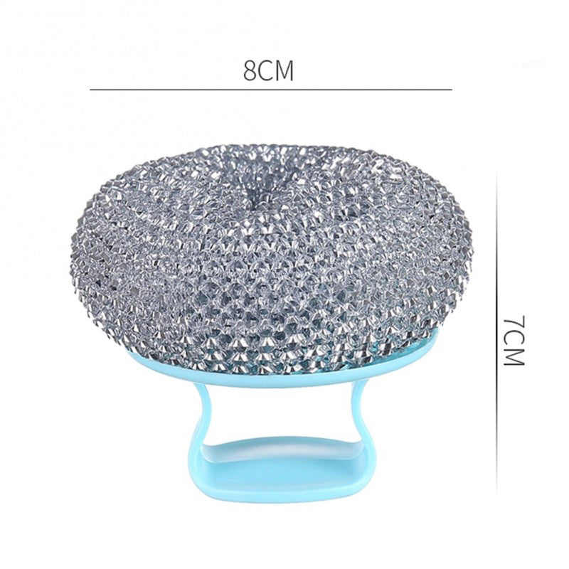 Handle Steel Scrubber Pad
