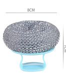 Handle Steel Scrubber Pad