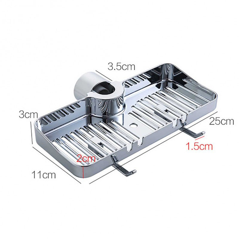 Sink Faucet Hanging Storage Rack Steel