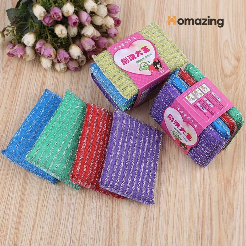 4pcs Soft Sponge Scrubber Pads