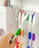 Toothpaste Dispenser With Brush Holder