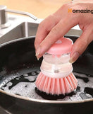 Liquid Soap Dishwasher Brush