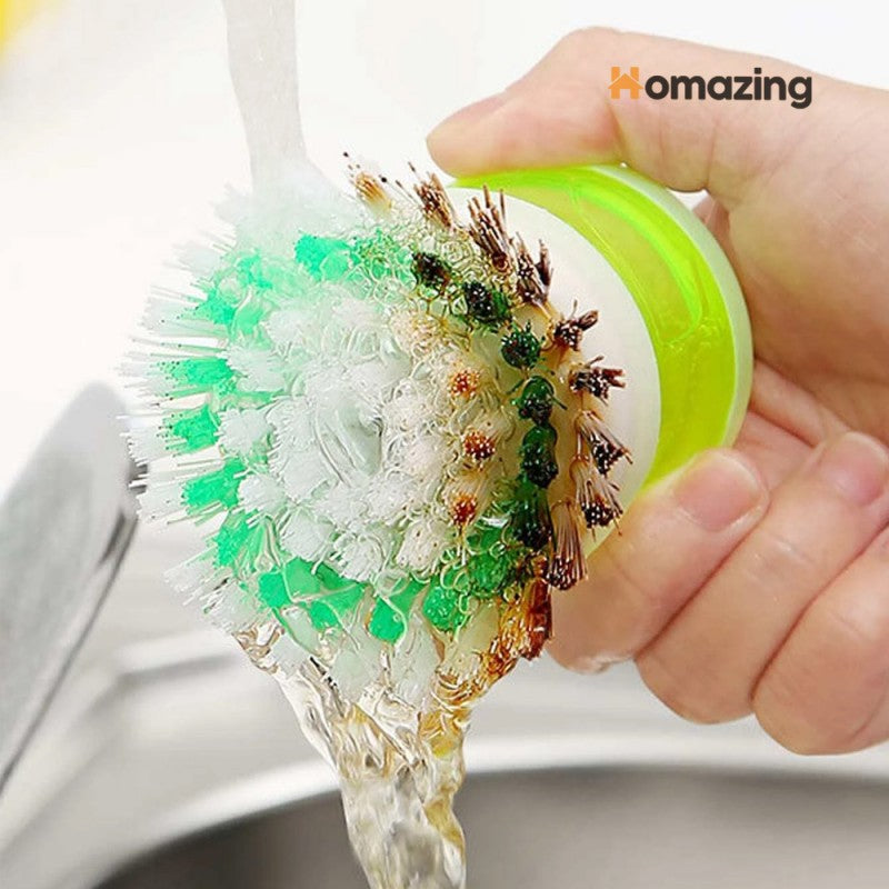 Liquid Soap Dishwasher Brush