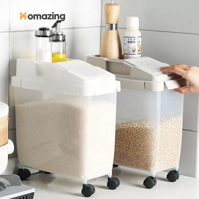 10Kg Rice Storage Container With Wheels