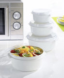 3Pcs Microwave Plastic Boxes Set