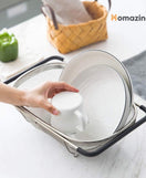 Over The Sink Colander Strainer Basket Stainless Steel