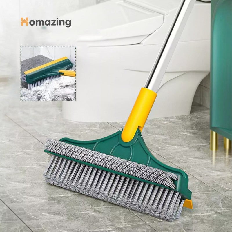 3 In 1 Floor Scrub Brush With Long Telescopic Handle