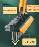3 In 1 Floor Scrub Brush With Long Telescopic Handle