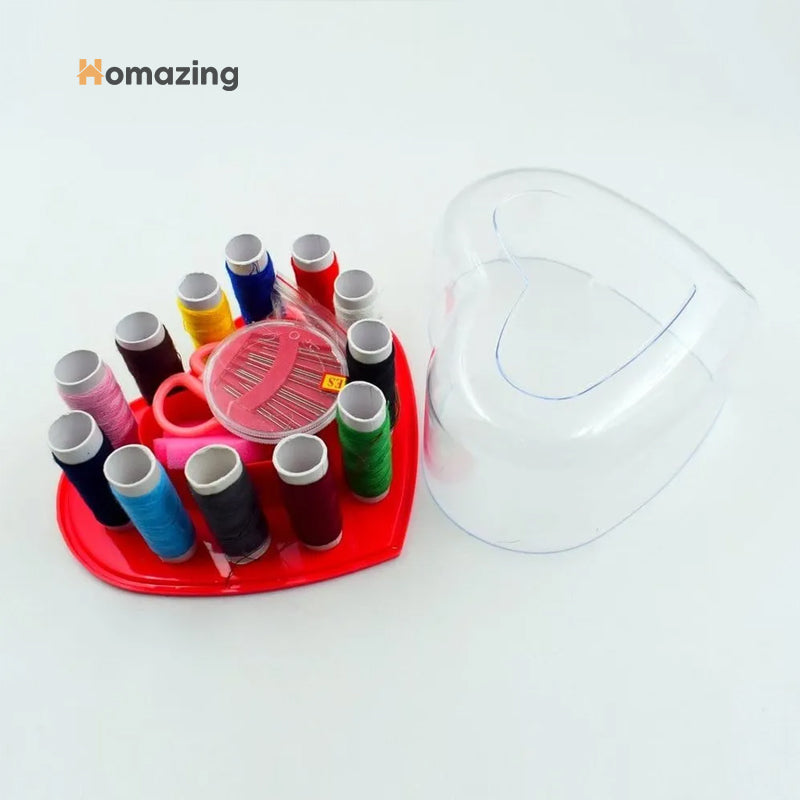 Sewing Kits Box Heart Shaped