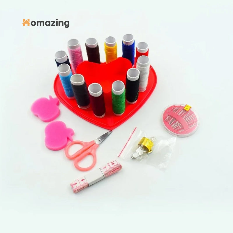 Sewing Kits Box Heart Shaped