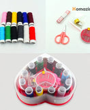 Sewing Kits Box Heart Shaped