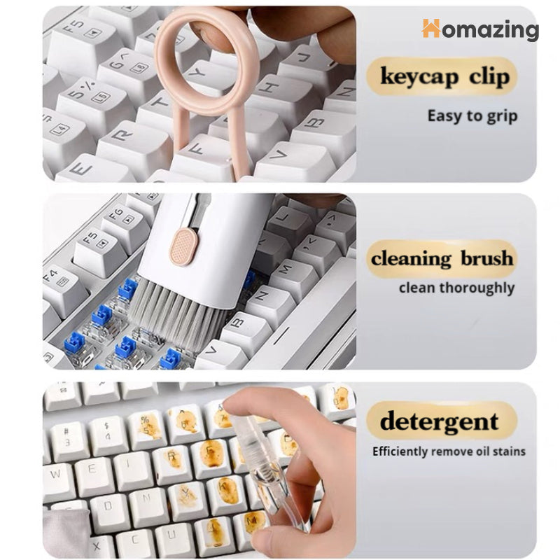 7 In 1 Cleaner Brush Kit Set