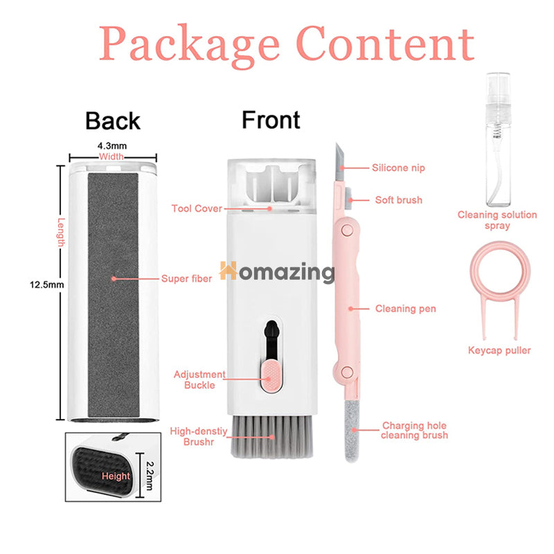 7 In 1 Cleaner Brush Kit Set