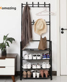 Multifunctional 4 Layers Shoe & Coat Rack