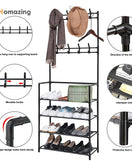 Multifunctional 4 Layers Shoe & Coat Rack