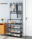 Multifunctional 4 Layers Shoe & Coat Rack