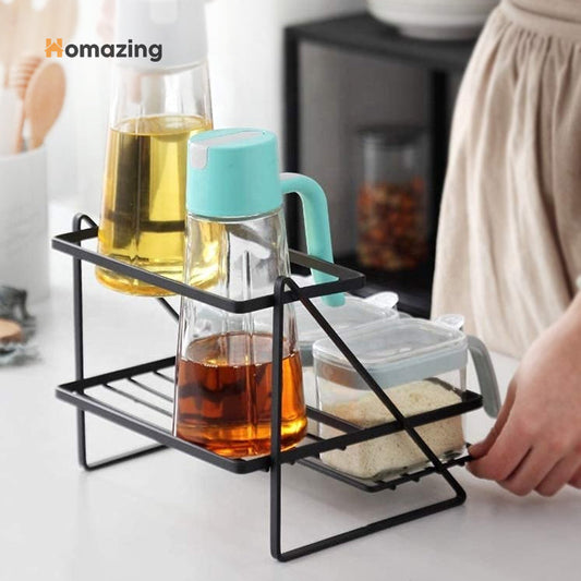 2 Tier Spice Rack Shelf Kitchen