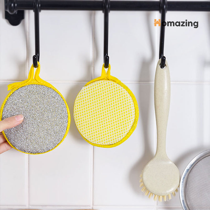 Double Side Dishwashing Sponge Pack Of 3