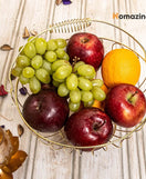 Fruit Basket Round Gold