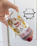 Cute Portable Water Bottle With Straw