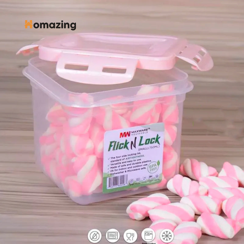 Flick N Lock Air Tight Jar Small