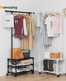 Multifunctional Coat & Shoe Rack With Wheels