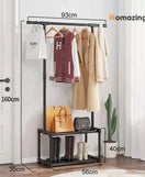 Multifunctional Coat & Shoe Rack With Wheels