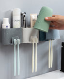 Toothpaste & Brush Holder Wall Mounted