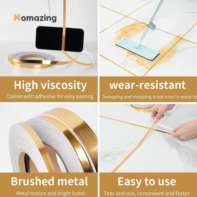 Tile Sticking Golden Tape