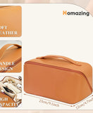 Portable Makeup Leather Bag