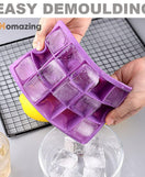 Silicone Ice Cube Tray With Cover Lid