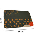 Printed Bath Mat Water Absorbent Non-Slip-E