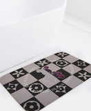 Floral Bath Mat Water Absorbent Non-Slip-H